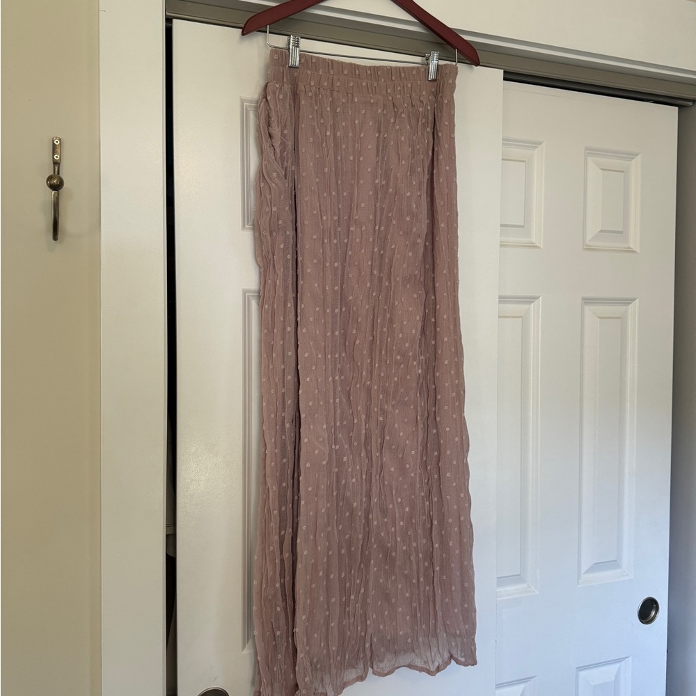 Mikarose Dusty Pink Skirt with Dots